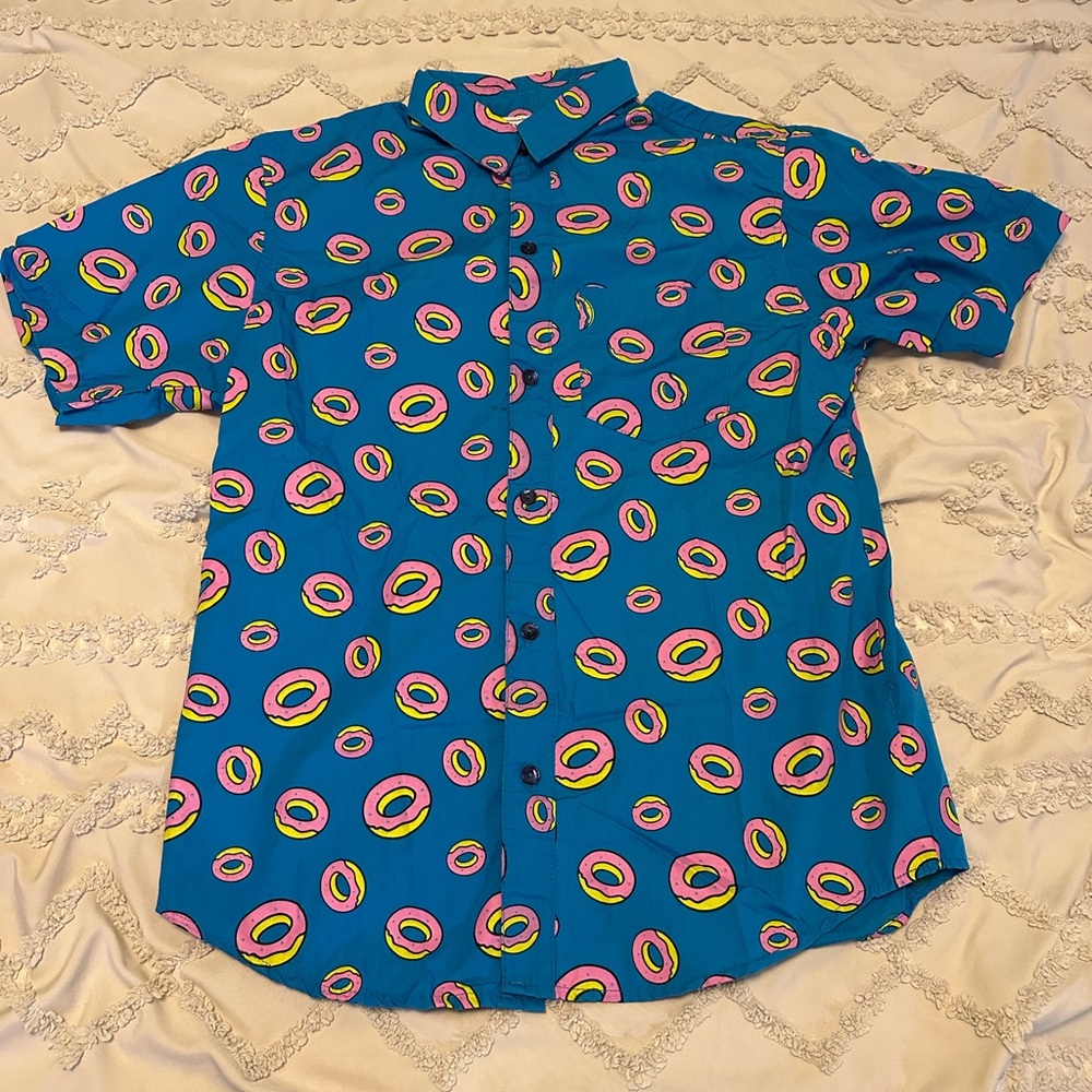 Odd Future Wolf Gang All Over Print Button Down Shirt Men’s Size Small New